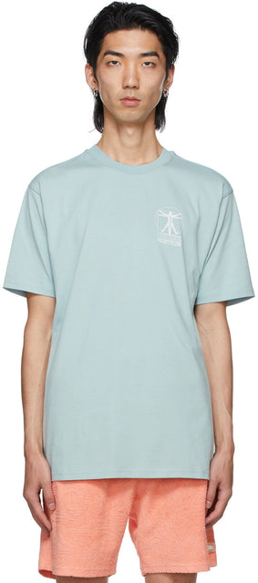 032c Blue Vitruv T-Shirt - 032c Blue Vitruv T-shirt - 032c 블루 Vitruv 티셔츠