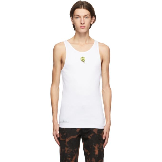 032c White Adidas Edition Logo Tank Top