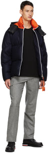 Moncler Genius 1 Moncler JW Anderson Navy Down Wool Jacket