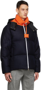 Moncler Genius 1 Moncler JW Anderson Navy Down Wool Jacket