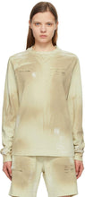 1017 ALYX 9SM Beige Printed Double Logo Sweatshirt - Sweat-shirt double logo imprimé 1017 Alyx 9sm 9sm - 1017 ALYX 9SM 베이지 인쇄 더블 로고 스웨터