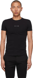 1017 ALYX 9SM Black Address Logo T-Shirt - 1017 T-shirt Logo Adresse Noir Alyx 9SM Noir - 1017 ALYX 9SM 블랙 주소 로고 티셔츠