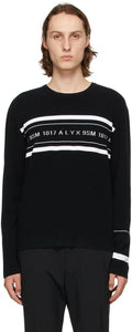 1017 ALYX 9SM Black Band Logo Sweater - 1017 Pull de logo de bande noire ALYX 9SM - 1017 ALYX 9SM 블랙 밴드 로고 스웨터