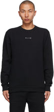 1017 ALYX 9SM Black Crewneck Visual Sweatshirt - 1017 Sweat-shirt visuel de Crewneck noir de 9sm de 9sm - 1017 ALYX 9SM 블랙 크루 검아 시각 운동복