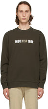 1017 ALYX 9SM Brown Mirrored Logo Sweatshirt - Sweat-shirt de logo en miroir brun de 1017 ALYX 9SM - 1017 ALYX 9SM 브라운 미러 로고 스웨터