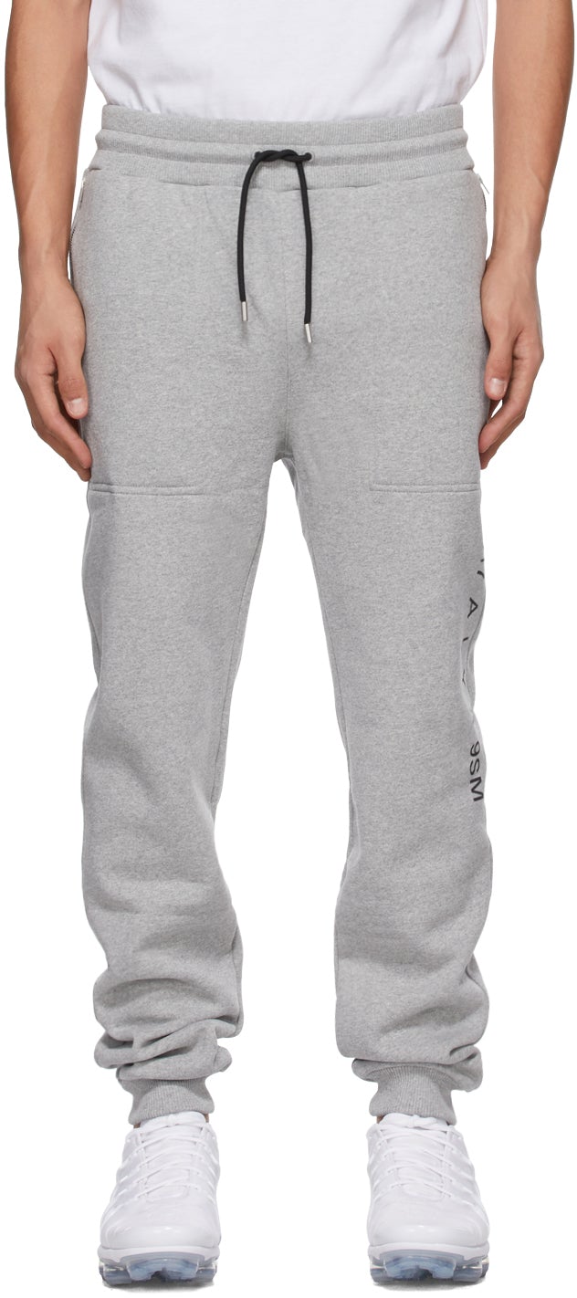 1017 ALYX 9SM Grey Visual Lounge Pants - 1017 pantalon de salon Visual gris Alyx 9sm - 1017 ALYX 9SM 그레이 비주얼 라운지 바지