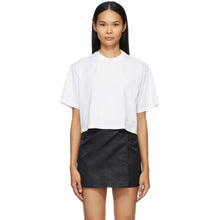 1017 ALYX 9SM White Cropped Logo T-Shirt - 1017 T-shirt de logo recadré blanc de 9sm de 9sm de 9sm - 1017 ALYX 9SM 화이트 자른 로고 티셔츠