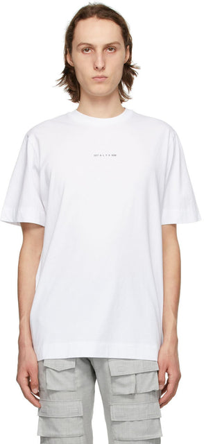 1017 ALYX 9SM White 'Dried Tears' T-Shirt - 1017 T-shirt de larmes séchées en blanc d'Alyx 9sm - 1017 ALYX 9SM 화이트 '말린 눈물'티셔츠