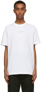 1017 ALYX 9SM White Visual Logo T-Shirt - 1017 T-shirt Visual Visual Blanc Alyx 9SM - 1017 ALYX 9SM 화이트 비주얼 로고 티셔츠