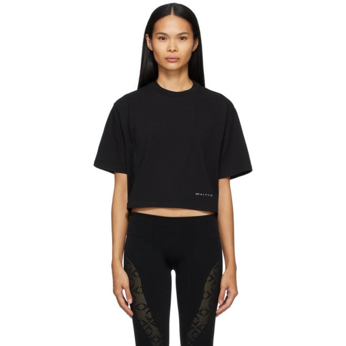 1017 ALYX 9SM Black Cropped Logo T-Shirt
