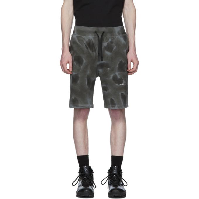 1017 ALYX 9SM Black Dyed Pattern Shorts