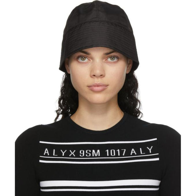 1017 ALYX 9SM Black Narrow Bucket Hat