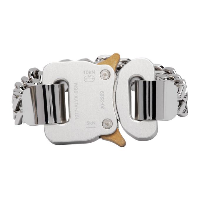 1017 ALYX 9SM Silver and Gold Cubix Chain Bracelet