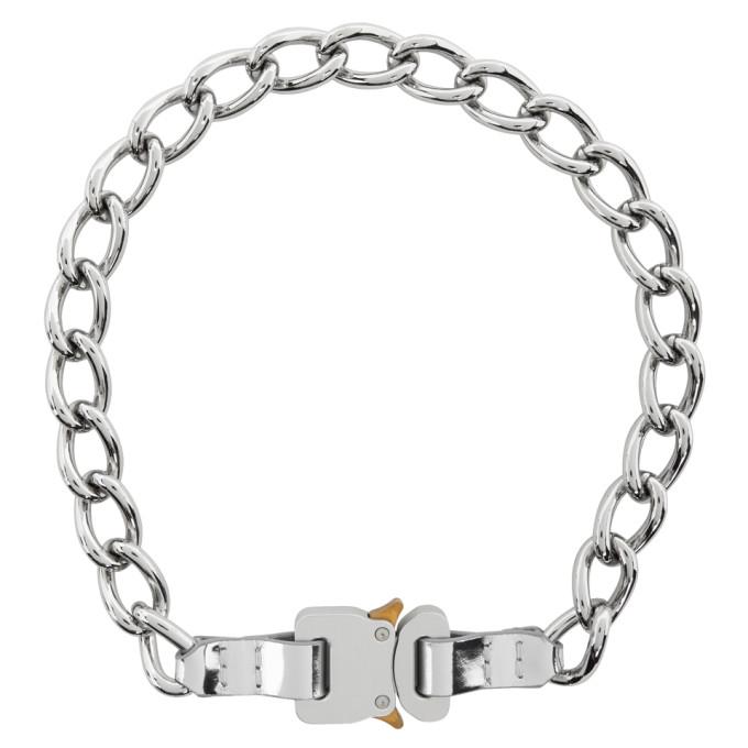 1017 ALYX 9SM SSENSE Exclusive Silver Chain and Leather Buckle