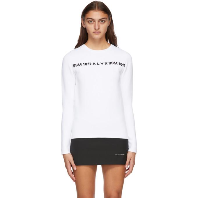 1017 ALYX 9SM White and Black 3D Logo Sweater
