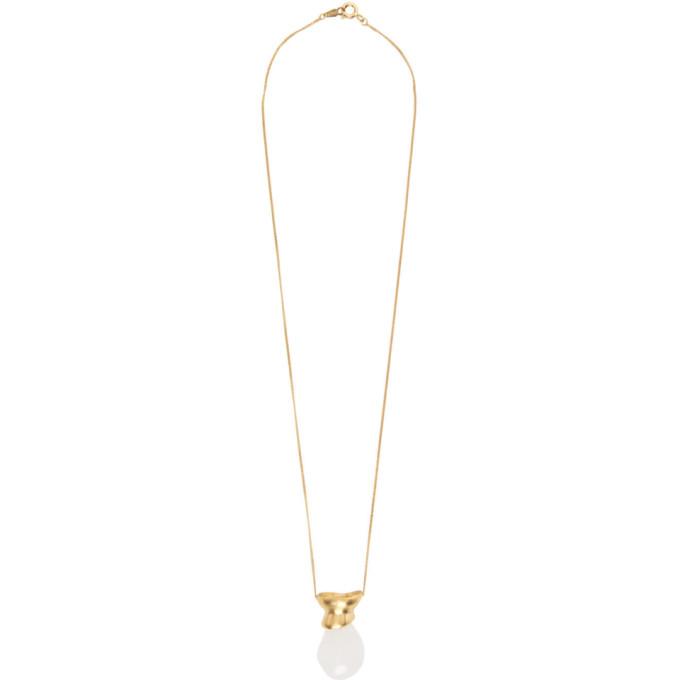 1064 Studio Gold Shape of Water 21N Necklace