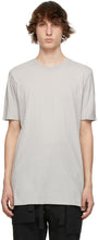 11 by Boris Bidjan Saberi Grey Basic T-Shirt - 11 de Boris Bidjan Saberi gris T-shirt de base - 11 Boris Bidjan Saberi Grey 기본 T 셔츠