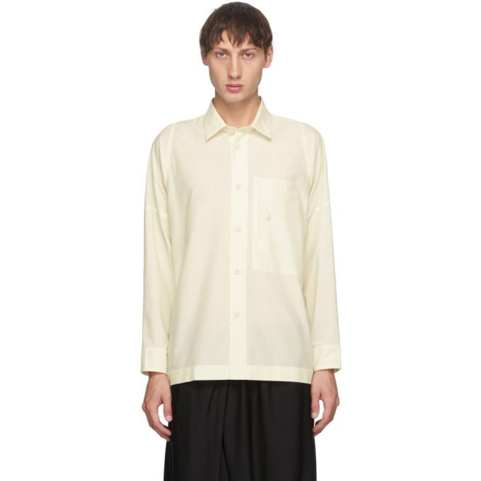 132 5. ISSEY MIYAKE Off-White Men 1 Shirt