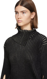 Moncler Genius 2 Moncler 1952 Black Knit Turtleneck