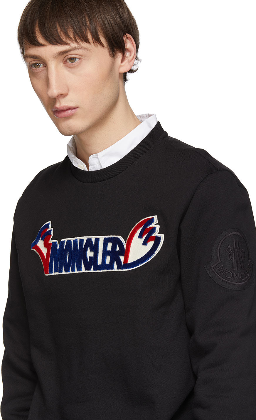 Moncler 2 Moncler 1952 Black Logo Sweatshirt BlackSkinny