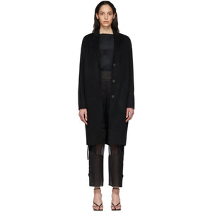 Acne Studios Black Wool Single-Breasted Coat