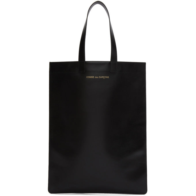 Comme des Garcons Wallets Black Leather Classic Tote