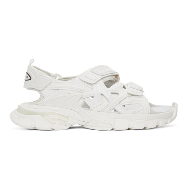 Balenciaga White Track Sandals