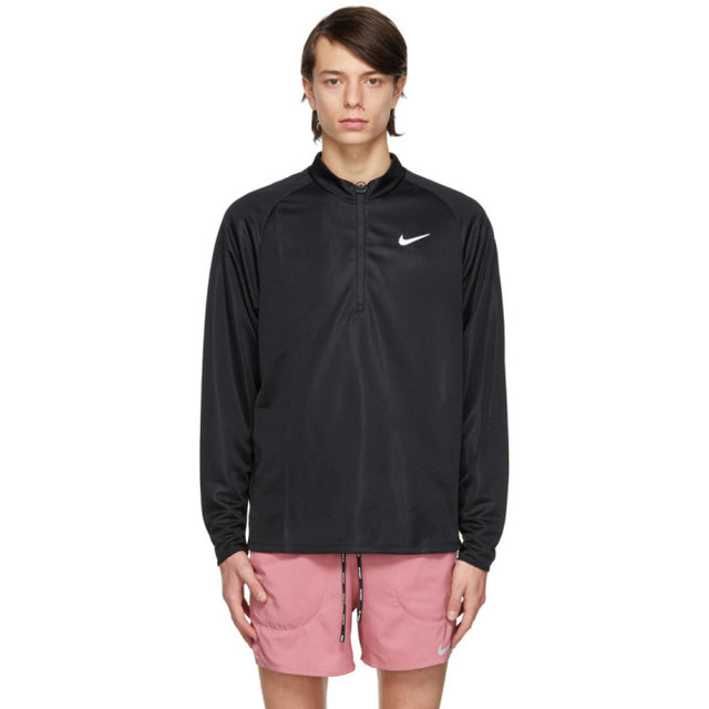Nike Black NikeCourt Challenger Half-Zip Sweater