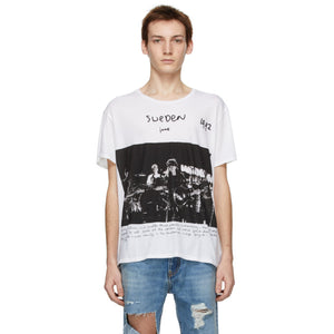 R13 White Anton Corbijn Edition U2 Sweden T Shirt BlackSkinny