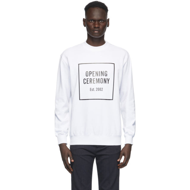 Opening Ceremony White Box Logo Sweatshirt