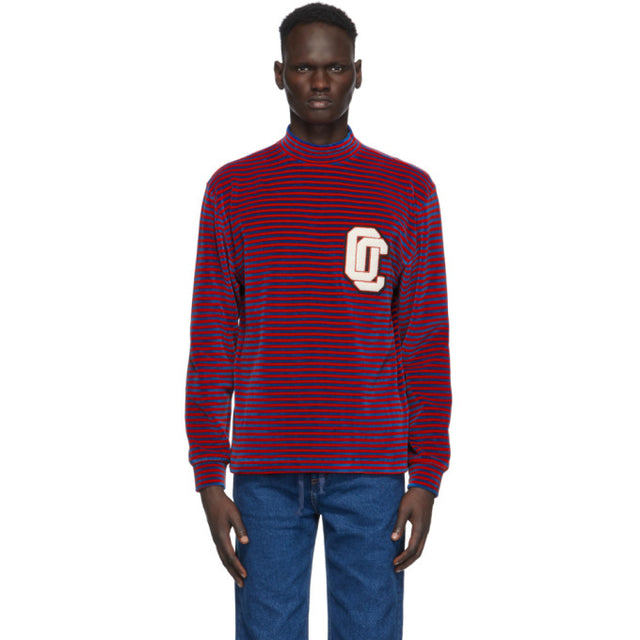Opening Ceremony Red and Blue Striped Turtleneck