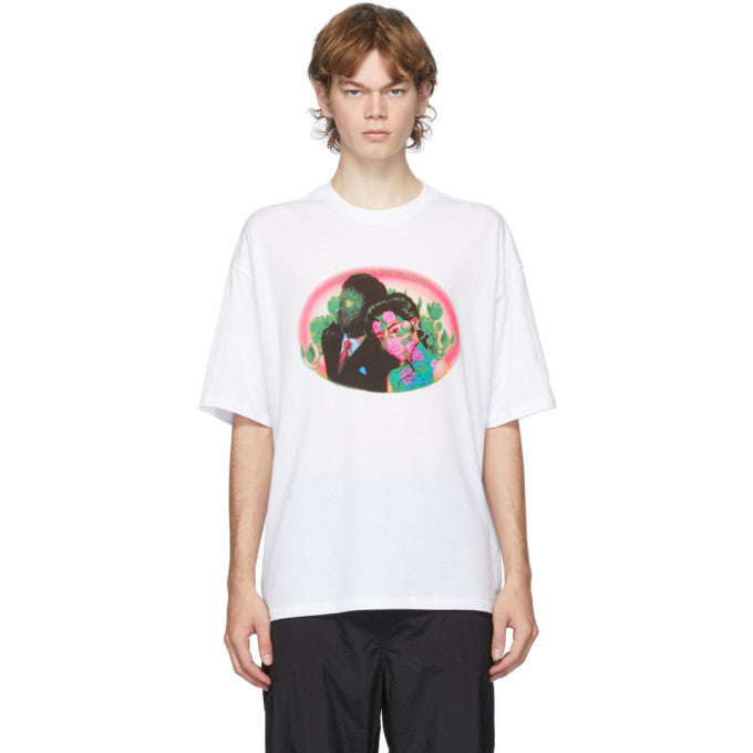 Opening Ceremony White Figures Print T-Shirt