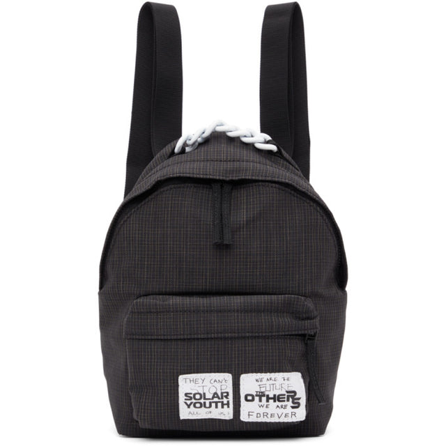 Raf Simons Black Eastpak Edition Check Pakr Backpack