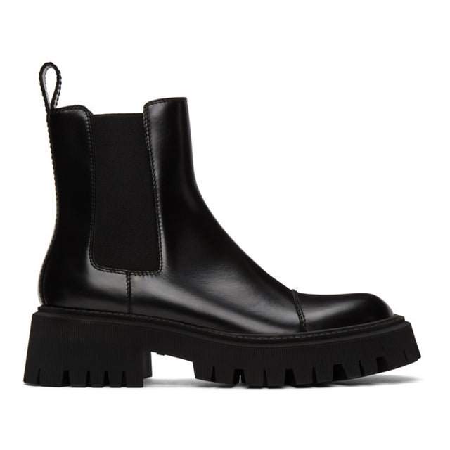 Balenciaga Black Tractor Boots