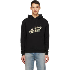 Saint Laurent Black 50s Signature Hoodie