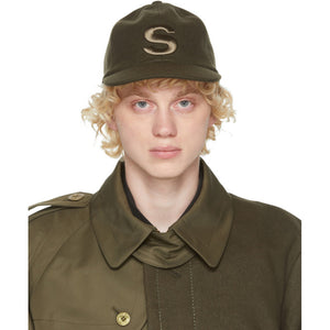 Sacai Khaki Melton Cap