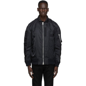 Sacai Black MA-1 Bomber Jacket