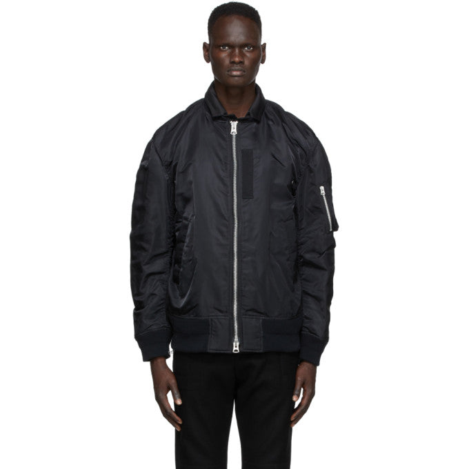 Sacai Black MA-1 Bomber Jacket