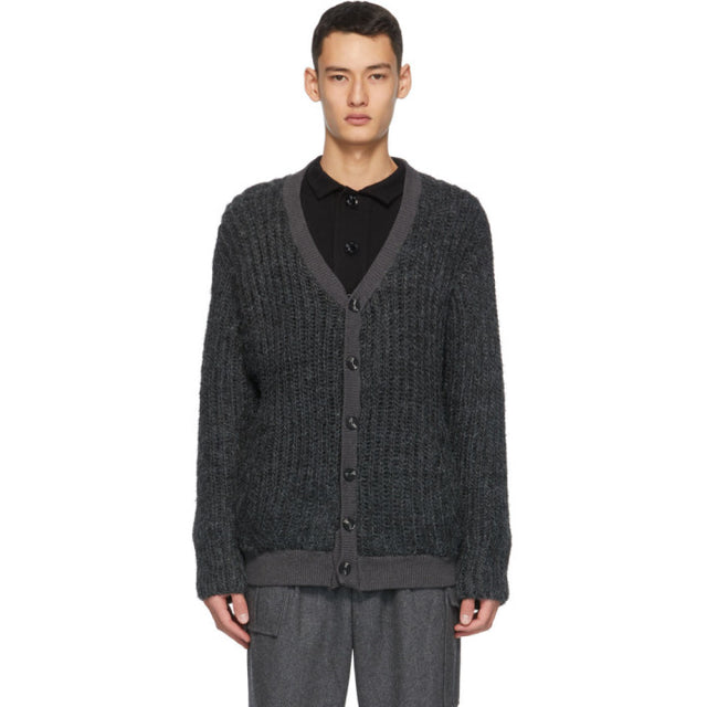 Winnie New York Grey Wool Cardigan