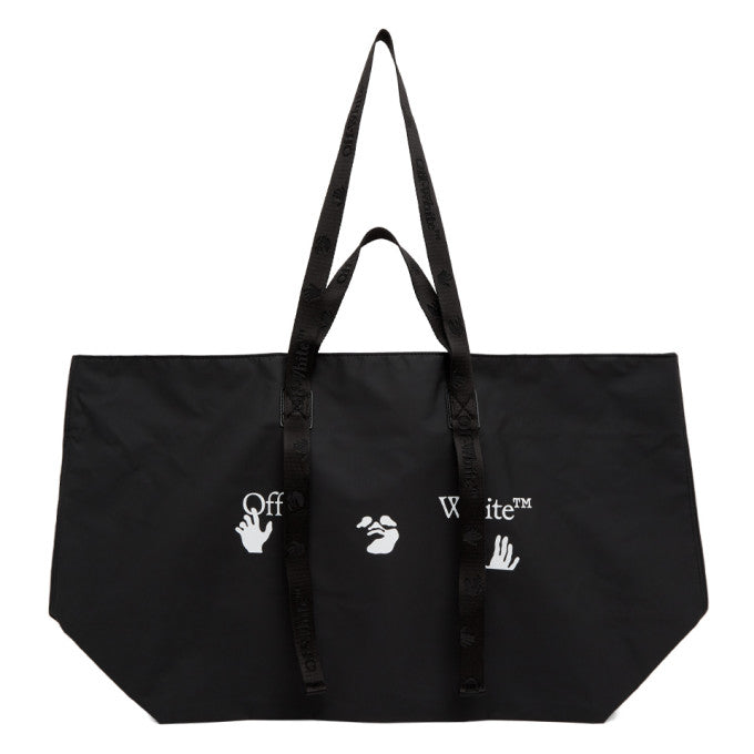 Off-White Black PVC Logo Tote