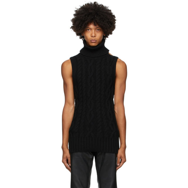 Telfar Black Halter Turtleneck
