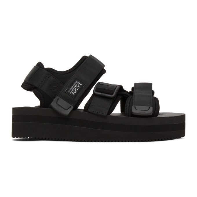 Suicoke Black Kisee-VPO Sandals