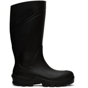 1017 ALYX 9SM Black Logo Rain Boots