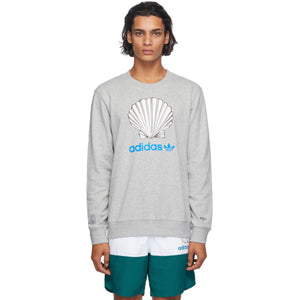 Noah Grey adidas Originals Edition Shell Logo Sweatshirt