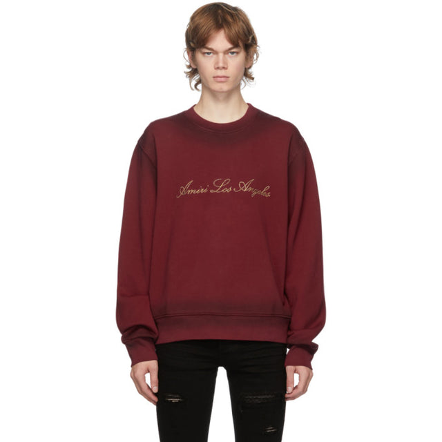 AMIRI Red Los Angeles Sweatshirt