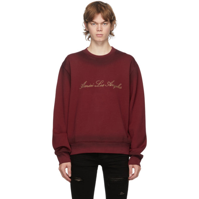 AMIRI Red Los Angeles Sweatshirt