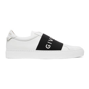 Givenchy White and Black Elastic Urban Street Sneakers