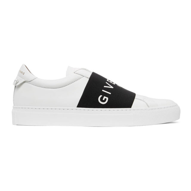 Givenchy White and Black Elastic Urban Street Sneakers