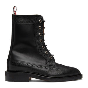 Thom Browne Black Pebble Mix Longwing Boot