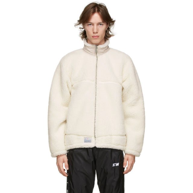Saintwoods Reversible Beige and Pink Sherpa Hoodie